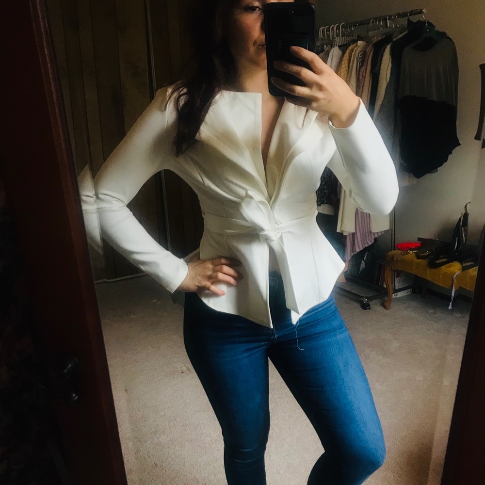 Boutique white jacket -size 10 or medium